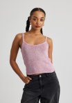 Bailey Metallic Knit Tank - Pink
