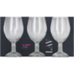 Misket Stemmed Beer Glasses 3-PACK