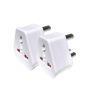 European Usa UK Multi Plug To South African Power Converter 2 Pack - White