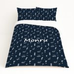 Kids Duvet Set Navy Blue Golf Sport