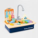 Kids Pretend Kitchen Sink Playset - Blue