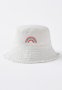 Cotton On Kids Reversible Bucket Hat - Dark Vanilla/rainbow