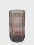 Smoked Glass Textured Tumbler 14CM - None None