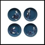 Carrol Boyes Cereal soup Bowl Set Indigo Blues 4-PIECE