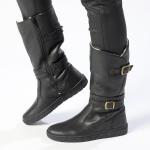 Shakawe Military Leather Boot - Black - 9