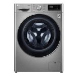 LG – LG 8.5KG Stainless Silver Front Loader Washing Machine