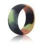 8.7MM Arc Edge Silicone Rings-camo Green