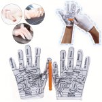 1PAIR Acupressure Reflexology Gloves Hand Spa Reflexology Tools Massage Hand Spa Reflexology Tools For Women And Men