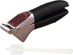 Heavy Duty Large Capacity Chamber Self Cleaning With Cleaning Brush Garlic Press