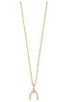 Tribal Brass Wishbone Necklace