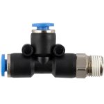 AirCraft Pu Hose Fitting Tee 4X4MM X 1 8"M