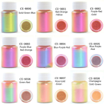 1BOTTLE Mirror Chameleons Pigment Pearlescent Powder For Epoxy Resin Glitter Magic Discolored Powder Resin Colorant Jewelry Maki