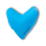 Blue Puff Heart Jibbitz - Multi Osfa