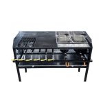 6 Burner Griller + Fryer Combo Gas Light Duty