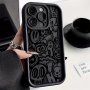 Super Cool Black Graffiti Phone Case For IPHONE15/15PLUS/15PRO/15PROMAX Iphone 14/14PLUS/14PRO/14PROMAX Iphone 13/13PRO/13PROMAX Iphone 12/12PRO/12PROMAX Ip Hone 11/11PRO/11PROAMX Iphone 7/8PLUS Iphone Xr/xsmax