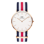 Classic Canterbury Rose Gold Eggshell White 40MM Watch