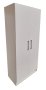 Oxford 5 Shelf 2 Long Door Book/filing Cabinet 80CM - White