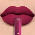 1PC Lip Glaze Matte Berry Purple-red Long Lasting Waterproof Liquid Lipstick Lip Stain Lip Tint Moisturizing Lip Gloss With High