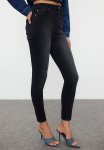 Premium High Waist Skinny Jeans - Black