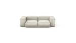 Two Module Sofa - Velvet - Creme - 230CM X 115CM