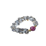 Natural White Crystal Women's Versatile Amethyst Emerald Bracelet