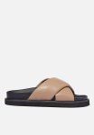 Cotton On Elidy Padded Crossover Slide - Taupe Smooth