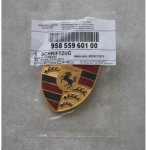 Porsche Classic Hood Badge Yellow Logo Emblem Vehicle Tool Kit