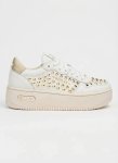 Epic High Studs Off Wht Platinum Sneakers - UK8 White