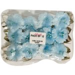 Light Blue Flowers Pack Of 12 Non Edible