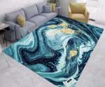 Smte Modern 3D Geometric Design 200CM By 150CM A19 Camouflage Blue With Keychain