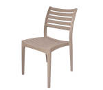 Rimini Chair Slatted – Taupe