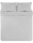King Size Grey Duvet Cover Set - 230 X 220 Cm Grey