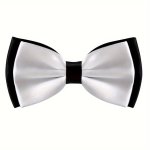 Double Color Polyester Bow Tie For Men Adults Suitable For Wedding And Banquet Occasions
