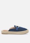 Plum Jazzy Espadrille Flat - Dark Denim