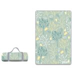 Water Resistant Picnic Blanket 148X200CM Foldable Beach Mat - Botanical