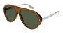 Gucci Sunglasses Man Brown Silver Green GG1515S-003 - Brown / Onesize