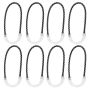 Camping Hiking Anti Losing Bright Glow In The Dark Zip Pull Cord Set Of 8