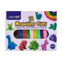 Marlin Modelling Clay 6 Normal And 6 Neon Colours 200GR