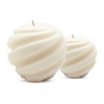 Round Swirl Candle Set