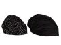 Lady Butterfly Black Polka Dot And Black Under Cap