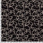 Woven Visse Linen Doodle Black 19161-069