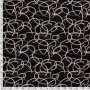 Woven Viscose Linen Doodle Black 19161-069