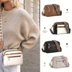 Crossbody Purse For Women Small Crossbody Bags Trendy Vegan Leather With Adjustable Shoulder Strap