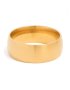 Mens Waterproof Gold Plated Stainless Steel Band Ring - M/l