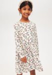 Printed Cotton Dress - White Multi