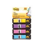 Post-it Adhesive Flag MINI 4 Pk Blue Purple Yellow & Pink