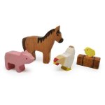 Wooden Farmyard Set Horse & Friends