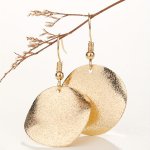 Silvery Golden Irregular Dangle Earrings Elegant Cute Style Iron Jewelry Daily Wear Accessories