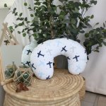 Feeding Pillow Cover Shades Of Blue Airplane
