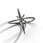 Midnight Star Cubic Zirconia Ring - 7 Cubic Zirconia